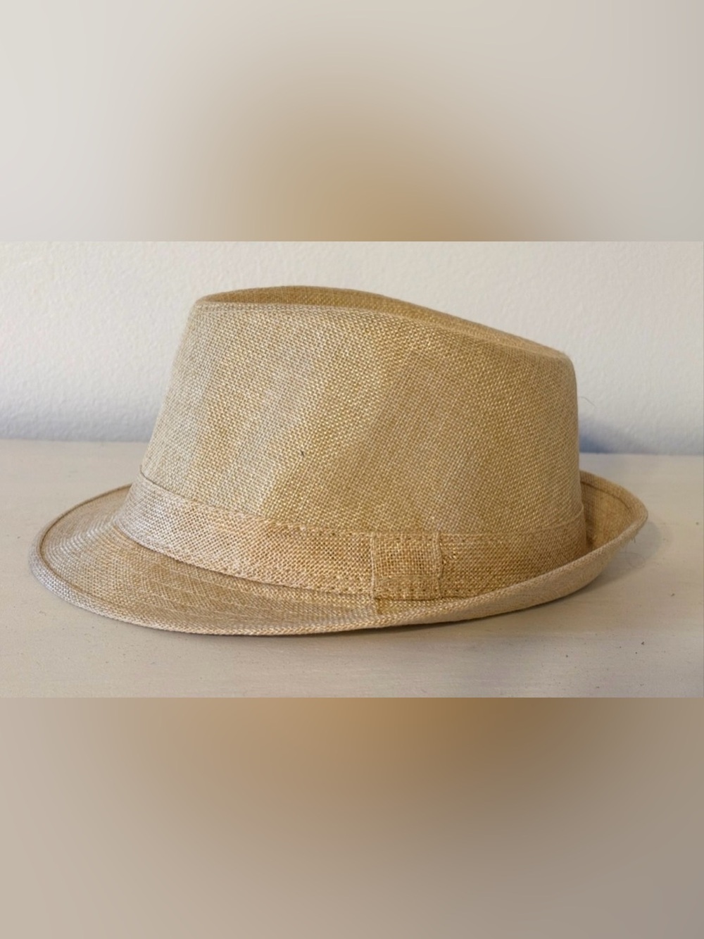 Unisex Summer Straw Fedora Hat
